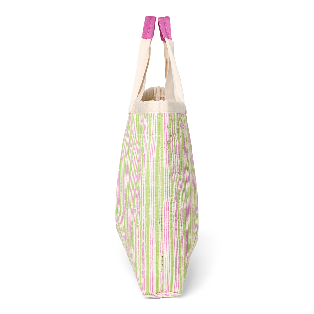 Studio Noos Strandtasche &#39;Cotton Striped&#39; Titane