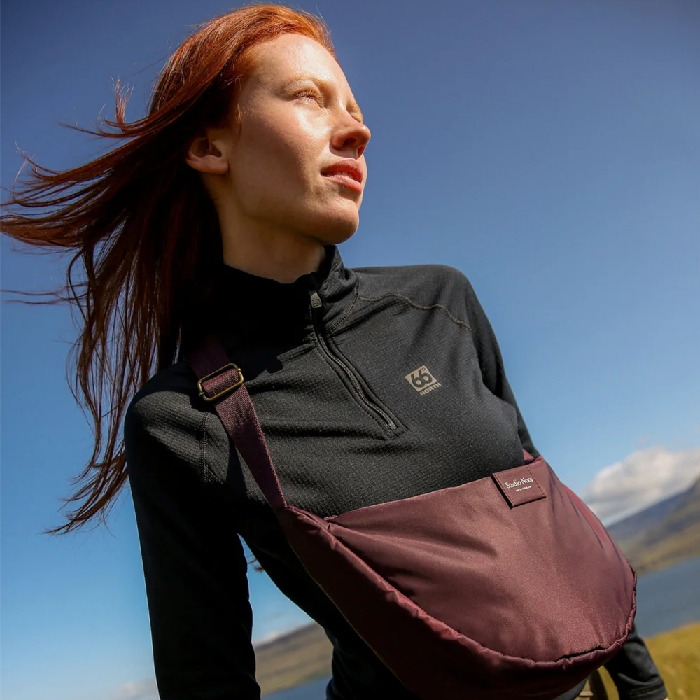 Studio Noos Gürteltasche für Erwachsene 'Technical Puffy' Bordeaux