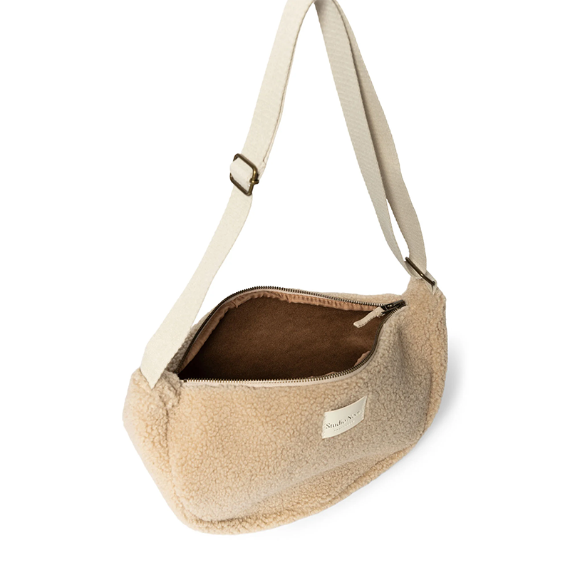 Studio Noos Gürteltasche für Erwachsene &#39;Teddy&#39; Ecru