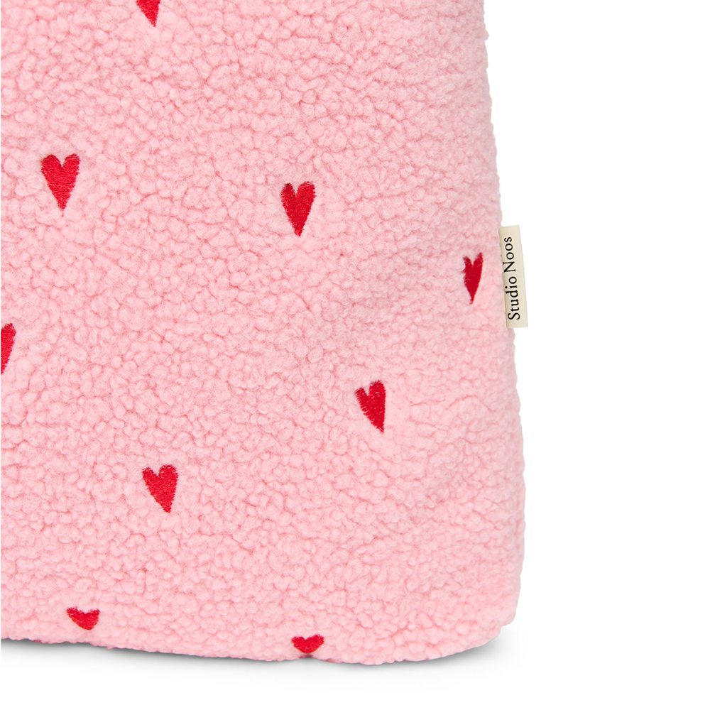 Studio Noos  Tragetasche 'Teddy Mom Bag' Light Pink Hearts