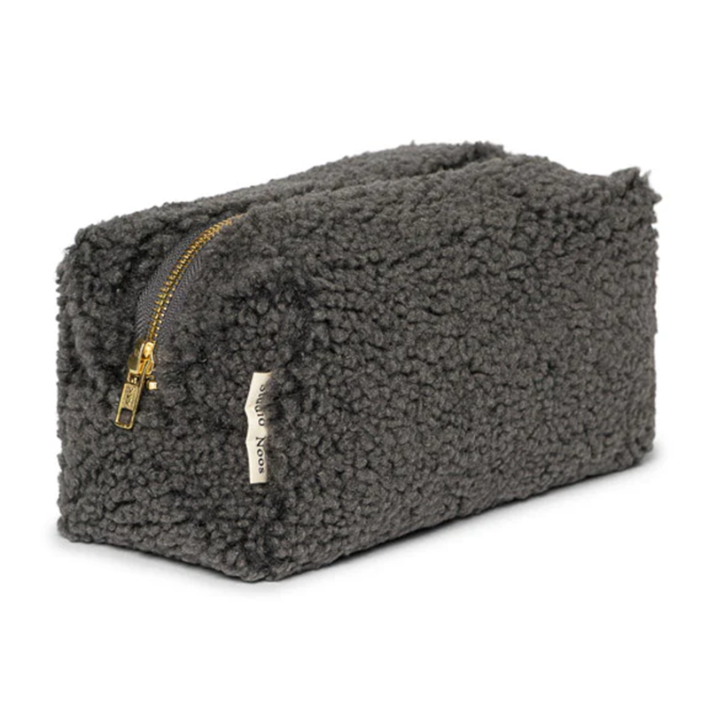 Studio Noos Necessaire Teddy &#39;Pouch&#39; Dark Grey