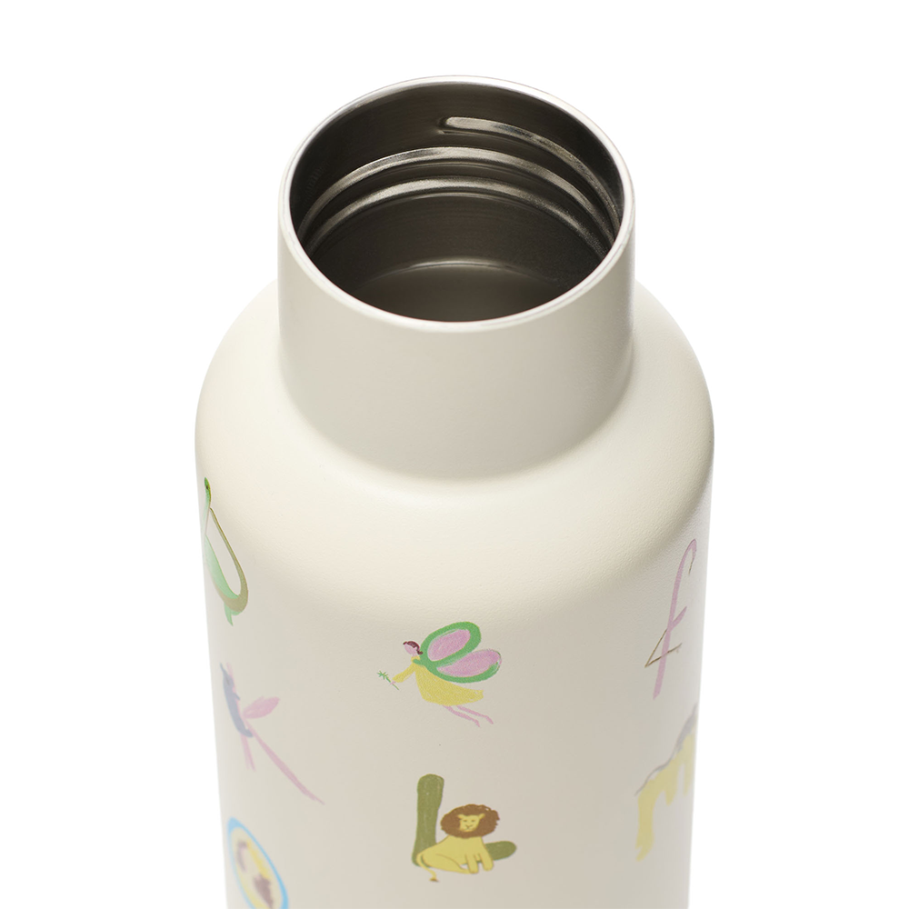Studio Noos Edelstahl-Trinkflasche 'Alphabet' 500 ml