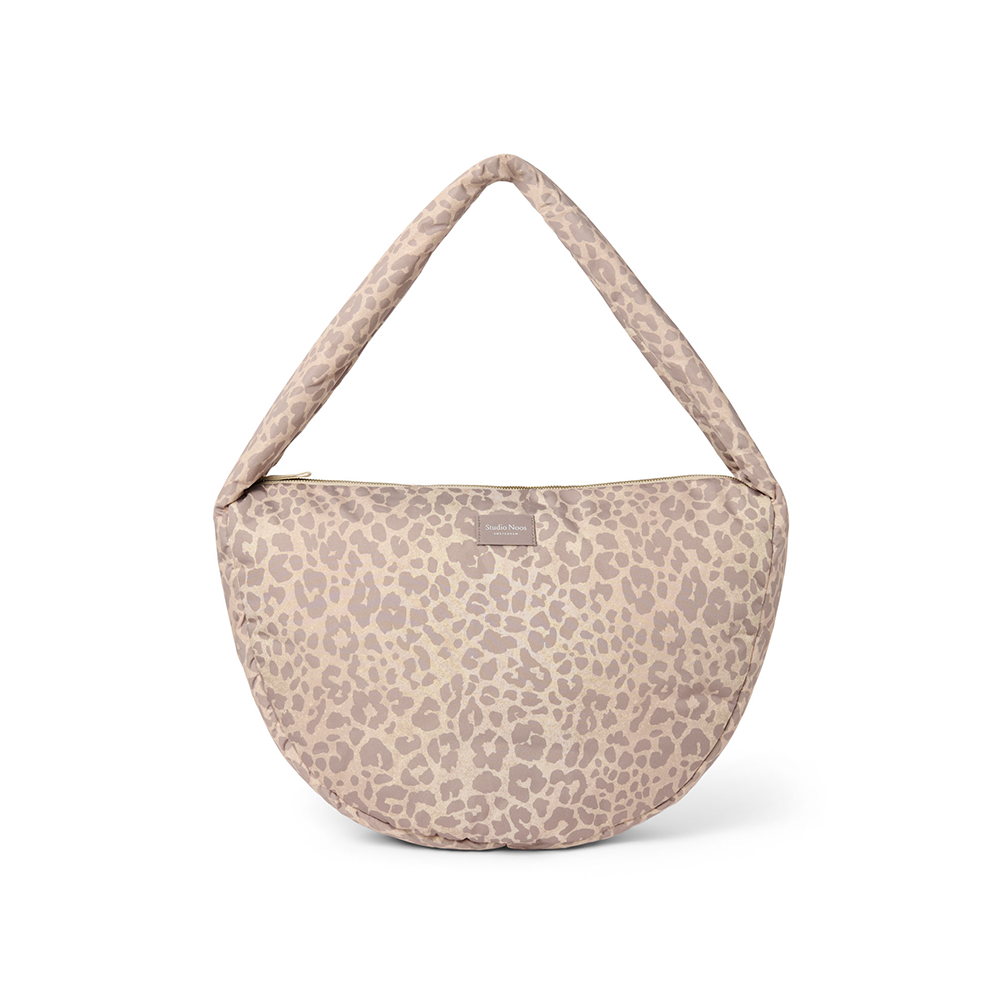 Studio Noos Mini Crossbody Bag 'Puffy' Beige Leopard