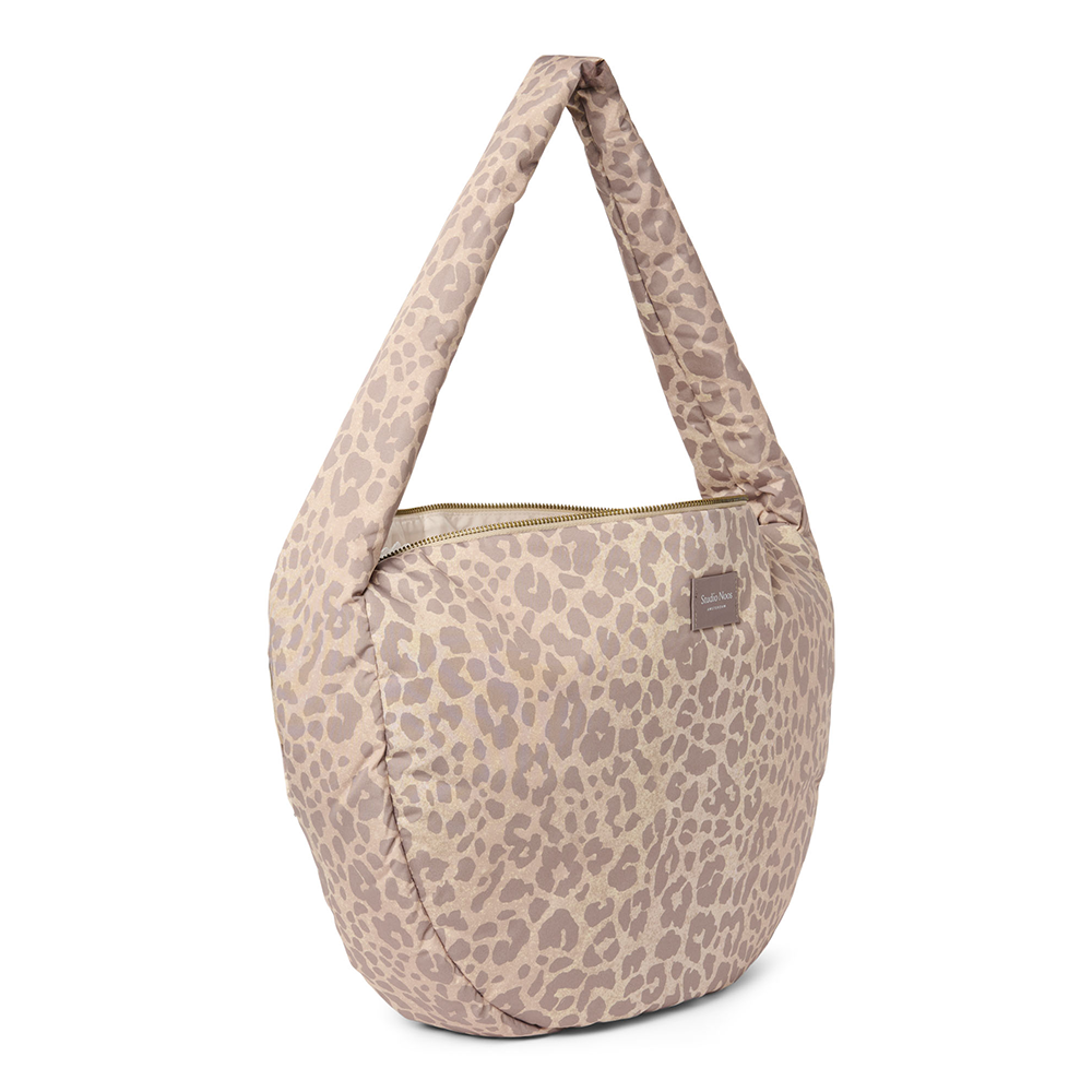 Studio Noos Mini Crossbody Bag 'Puffy' Beige Leopard