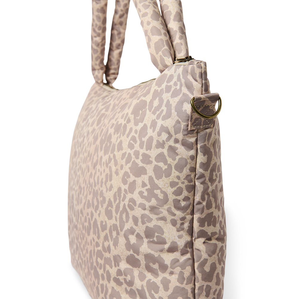 Studio Noos Diaper Bag 'Puffy' Beige Leopard
