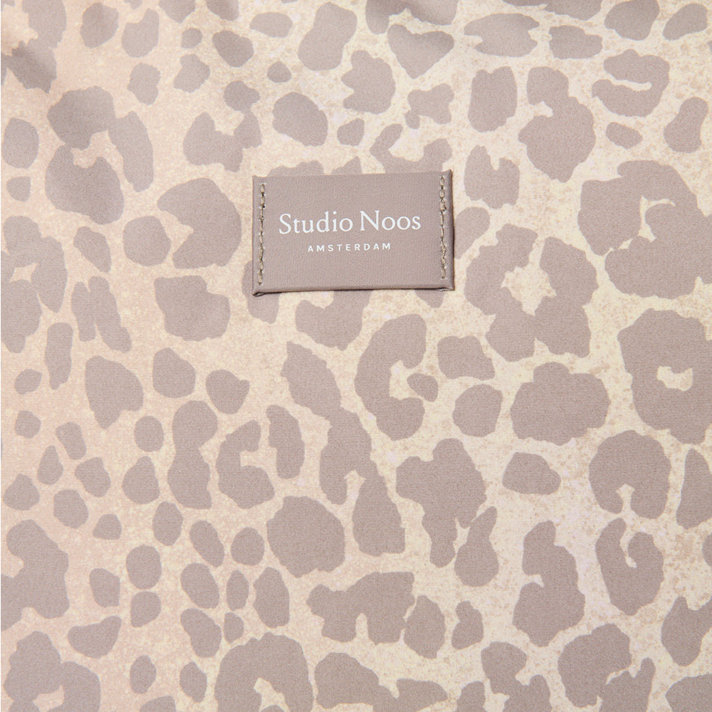 Studio Noos Diaper Bag 'Puffy' Beige Leopard