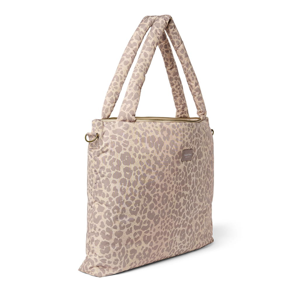 Studio Noos Diaper Bag 'Puffy' Beige Leopard