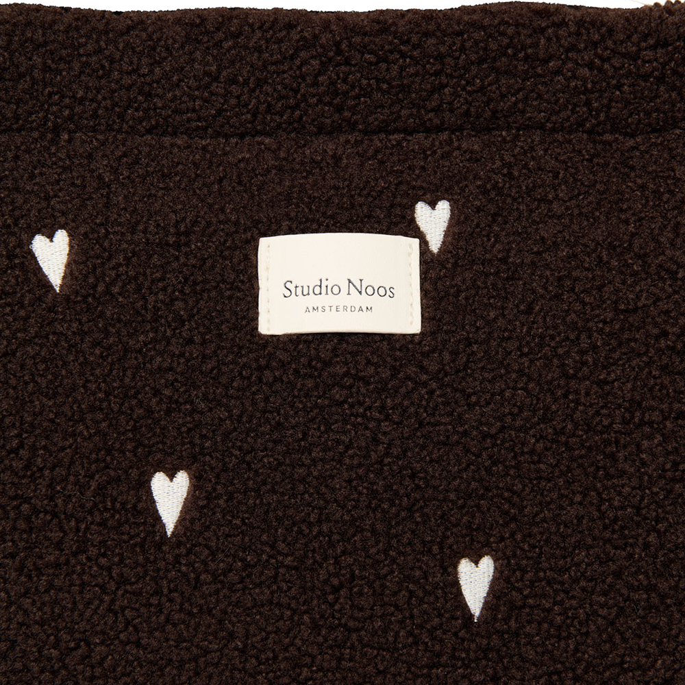 Studio Noos Wickeltasche 'Teddy' Chocolate Hearts