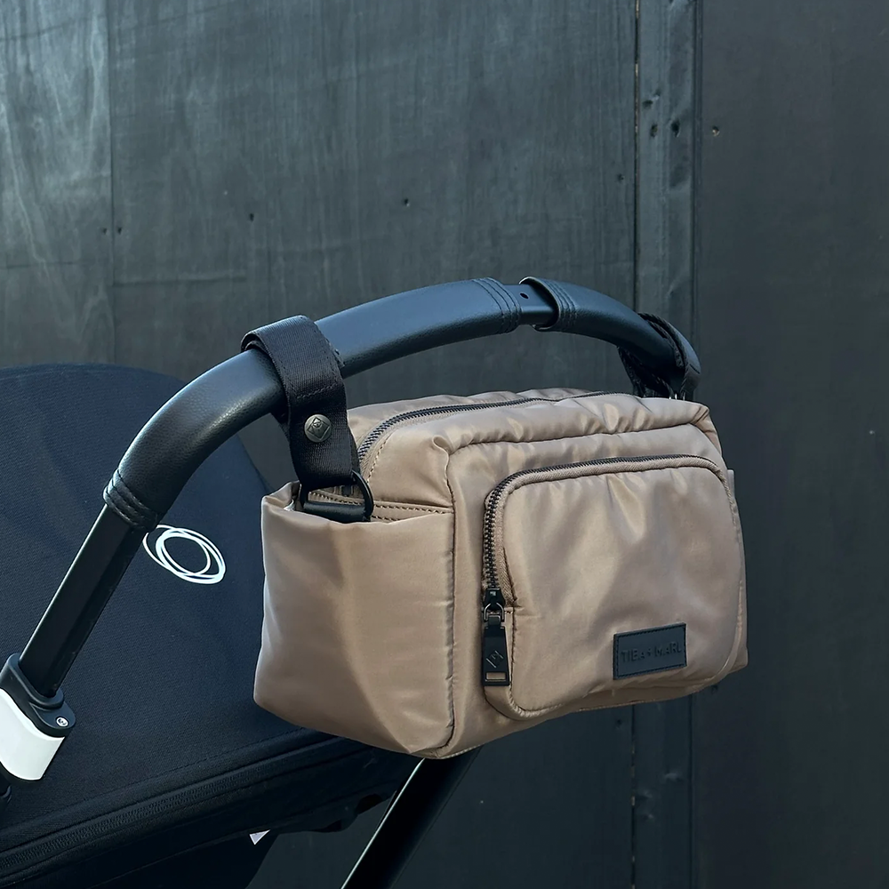 TIBA + MARL Kinderwagen Organizer &#39;lnka&#39; Mocha Woven