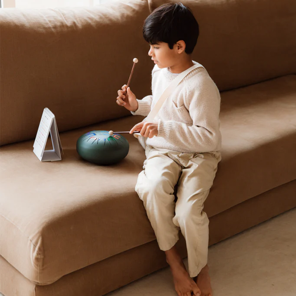 Tambú Trommel 8" mit 11 Tönen Jungle Grün