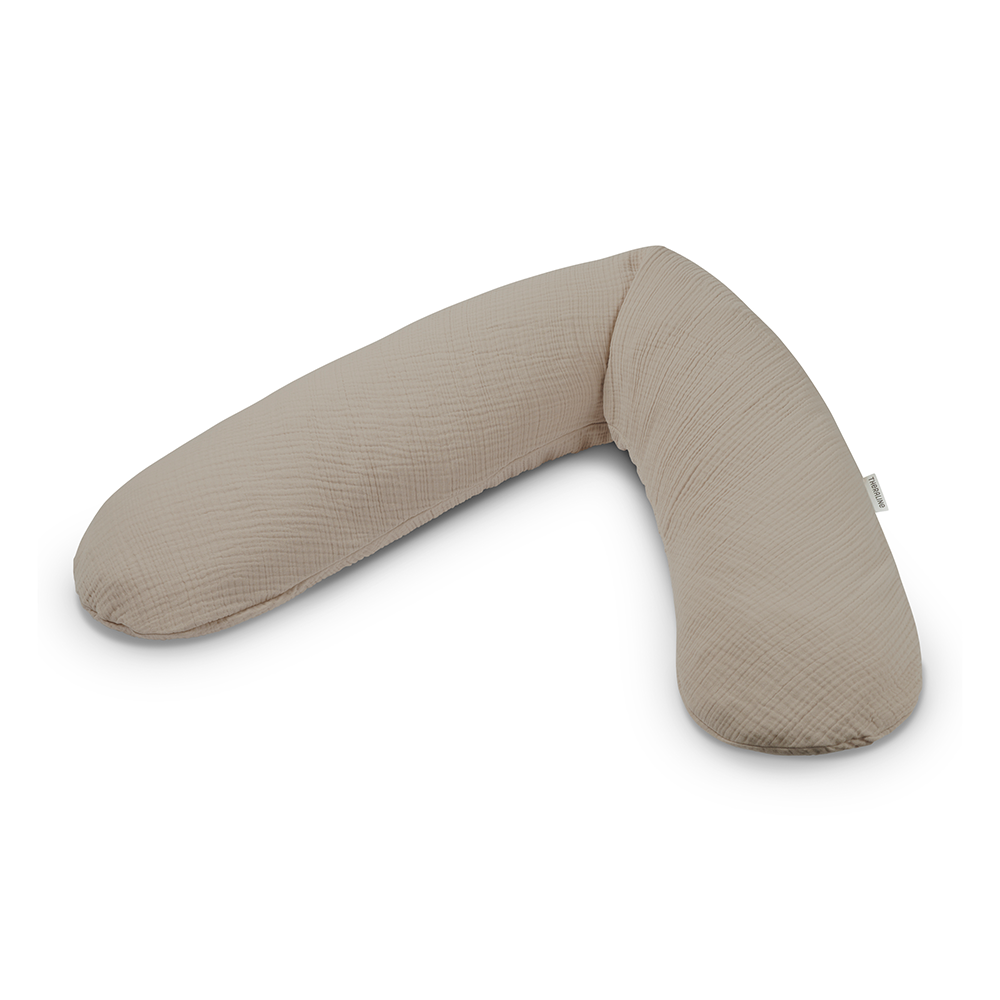 Theraline  Stillkissen  Taupe Musselin