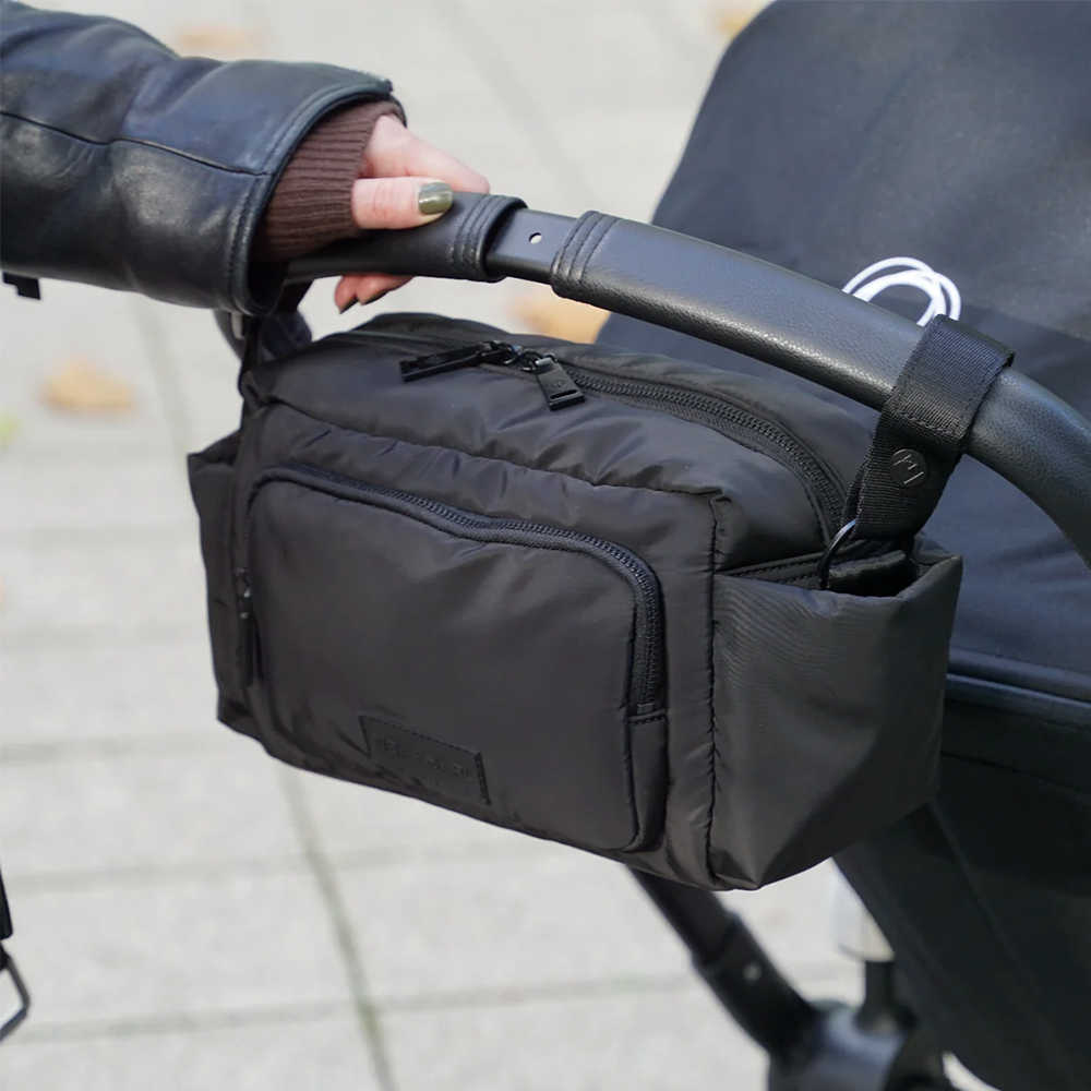 TIBA + MARL Kinderwagen Organizer 'Inka' Black Woven