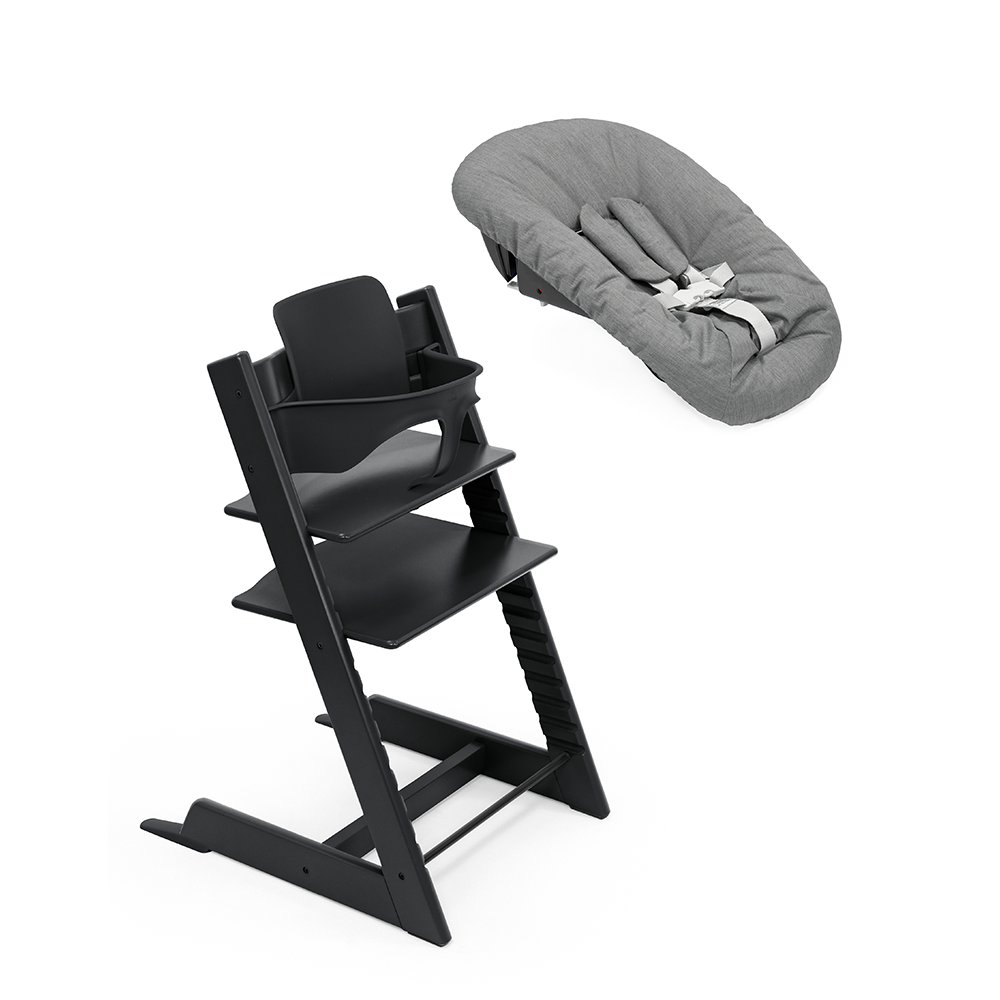 Stokke®  Tripp Trapp®  Newborn Bundle 3-in-1 Buche Black