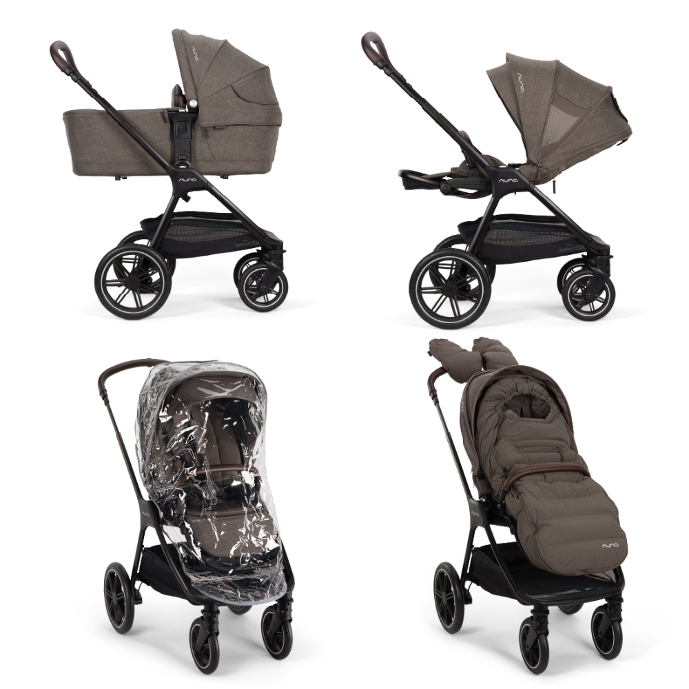Triv lx all in One Set in Chestnut ganzer Lieferumfang aufgezeigt