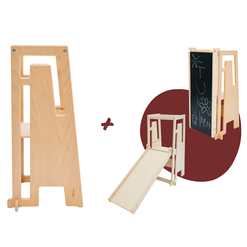 Tuki  Entdeckerset Lernturm Natur + Rutsche mit Maltafel