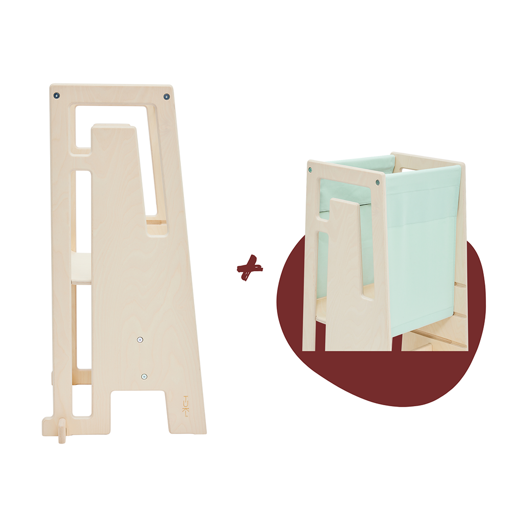 Tuki  Starterset Lernturm Arctic Birch+ Entdeckertuch Glacier