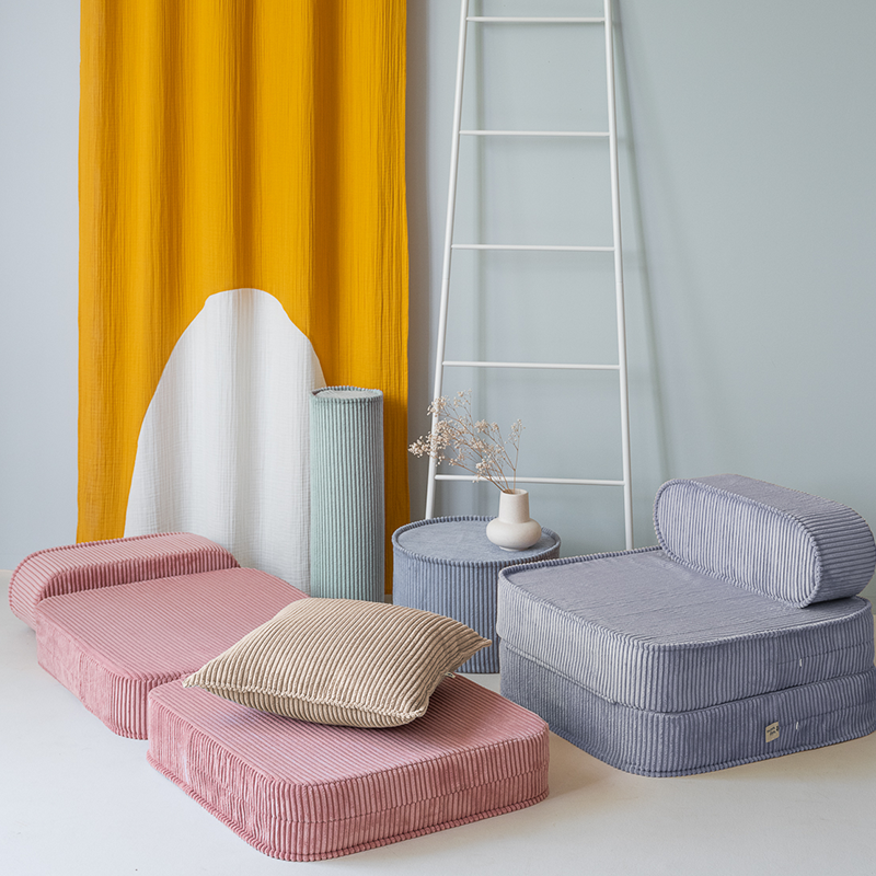 Wigiwama  Aufklappbarer Kindersessel  'Flip Chair'  Blueberry Blue