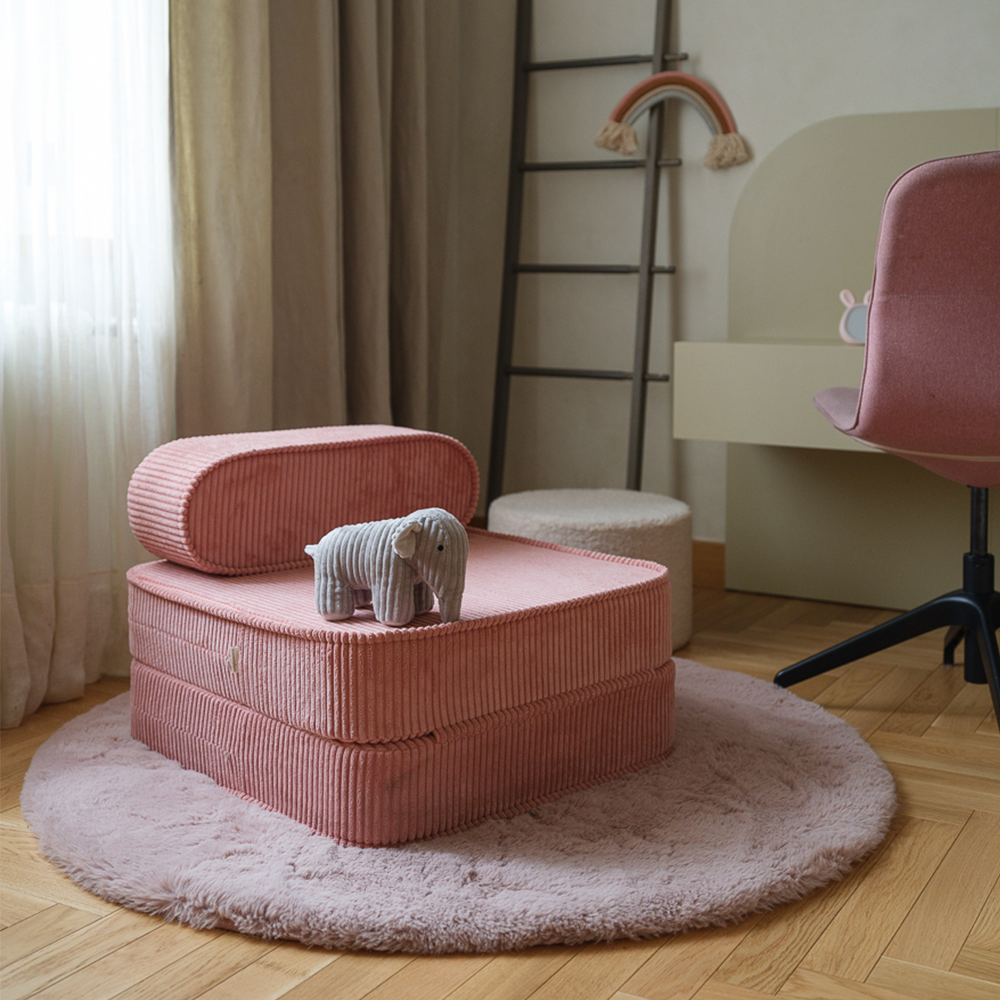 Wigiwama Aufklappbarer Kindersessel  &#39;Flip Chair&#39; Pink Mousse