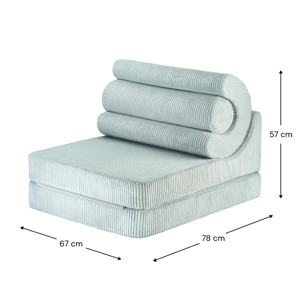 Wigiwama Fauteuil enfant pliant 'Flipster' Vert Menthe
