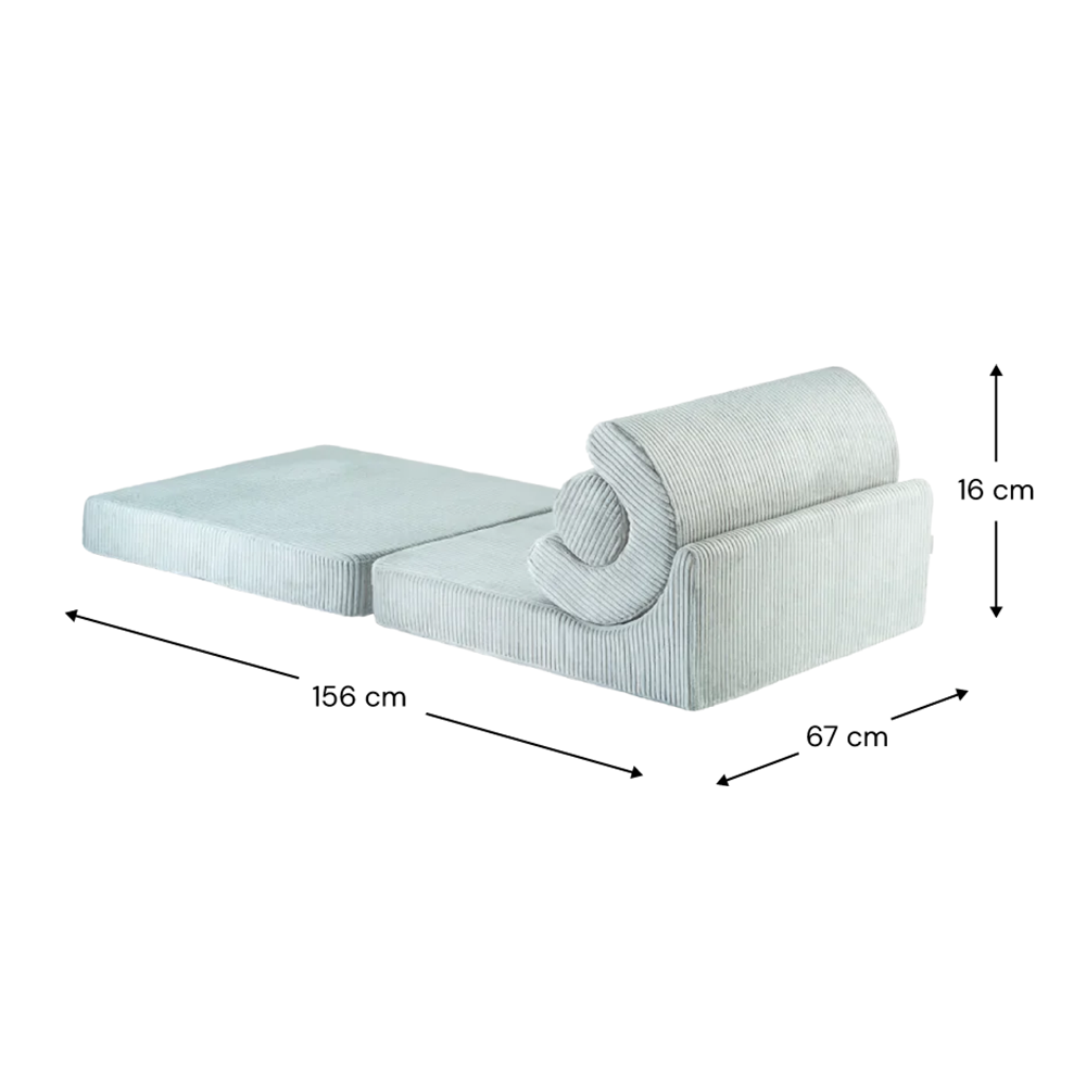 Wigiwama Fauteuil enfant pliant 'Flipster' Vert Menthe