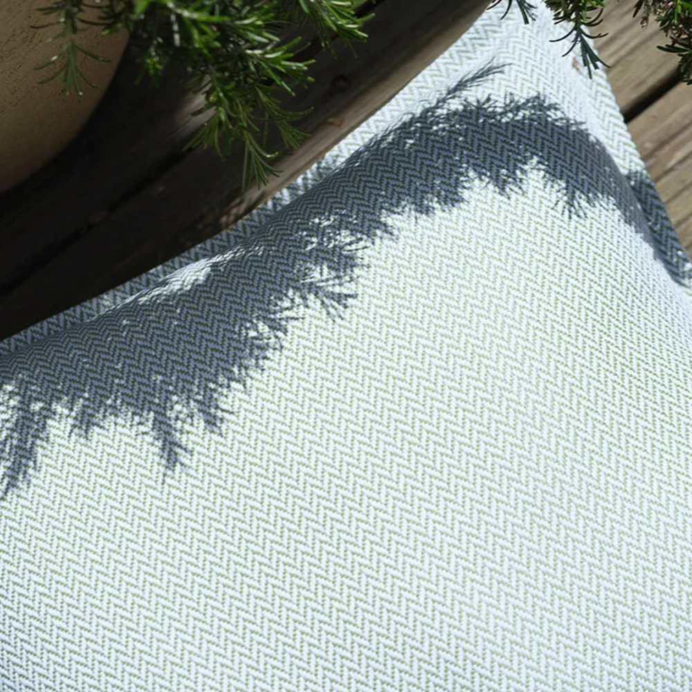 Wigiwama  Outdoor Kissen  &#39;Block&#39; Azure