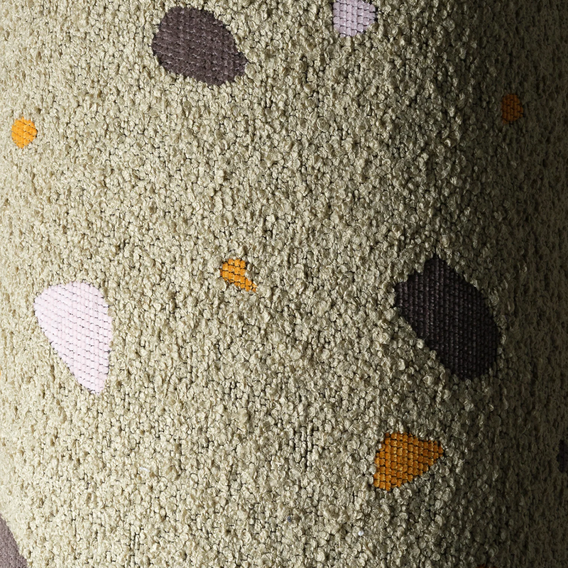 Wigiwama Cushion 'Terrazzo Bolster' Moss