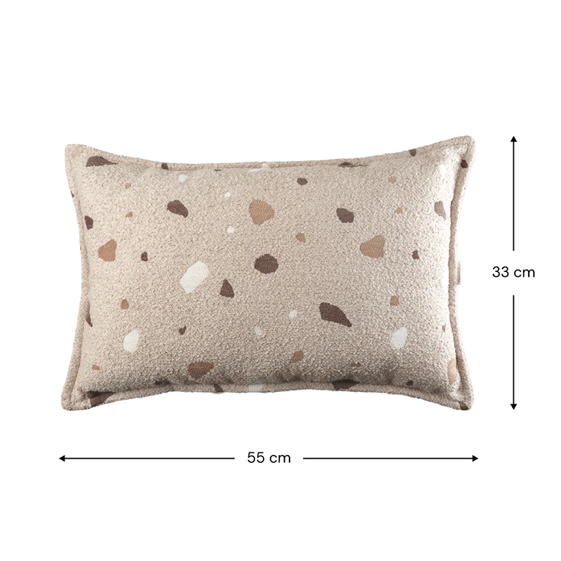 Wigiwama  Kissen  &#39;Terrazzo Bolster&#39; Sand