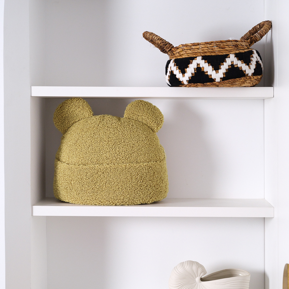 Wigiwama Kissen mit Tasche &#39;Teddy&#39;  Matcha