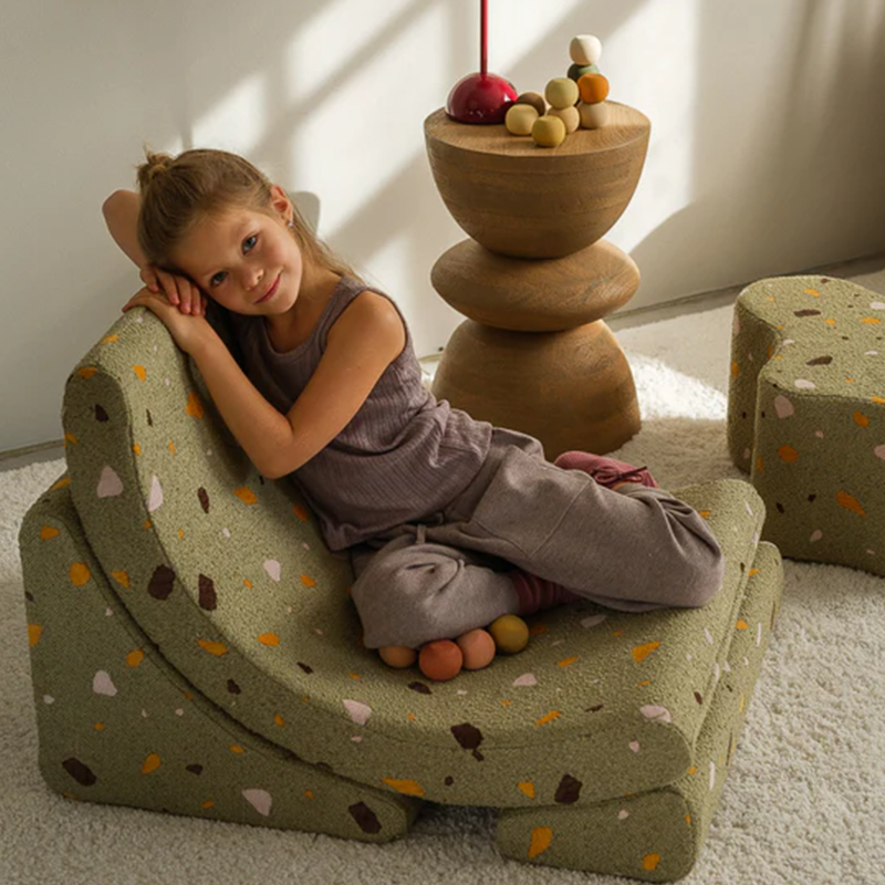 Wigiwama  Spielsessel  &#39;Terrazzo Moon Chair&#39;  Moss