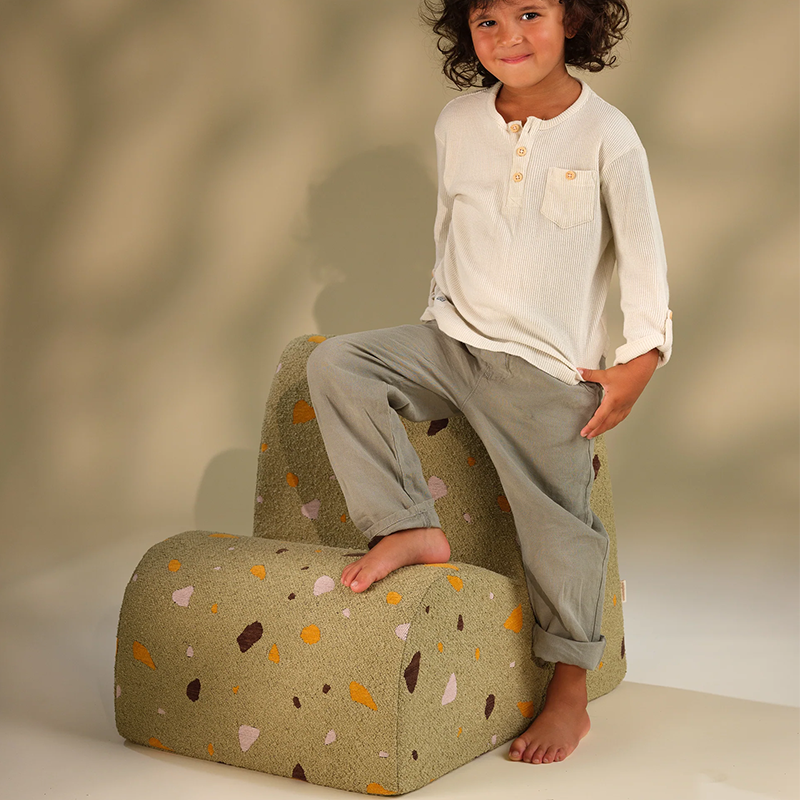 Wigiwama  Kindersessel  'Terrazzo Cloud Chair' Moss