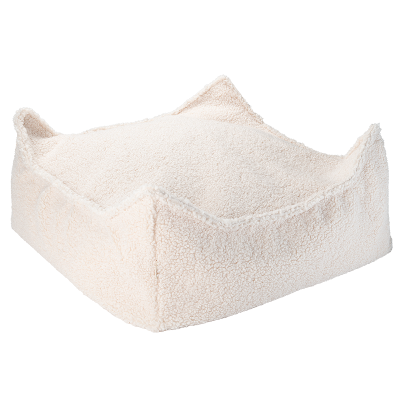 Wigiwama  Quadratischer Ottoman Cream White