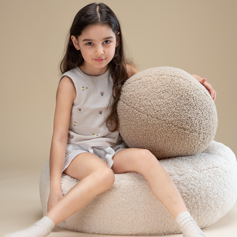 Wigiwama  Ottoman  Cream White - Online MY SNOWFLAKE
