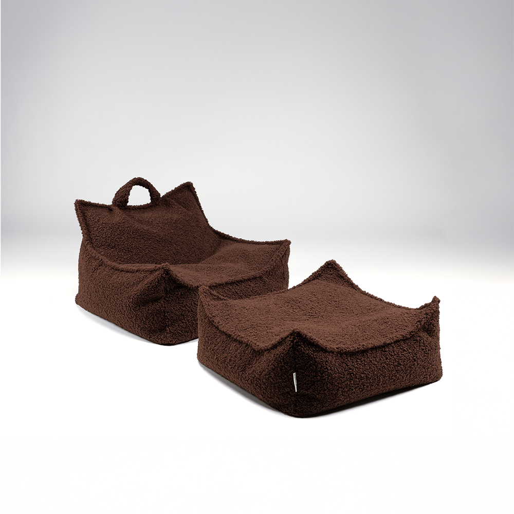 Wigiwama  Quadratischer Ottoman Warm Hazel