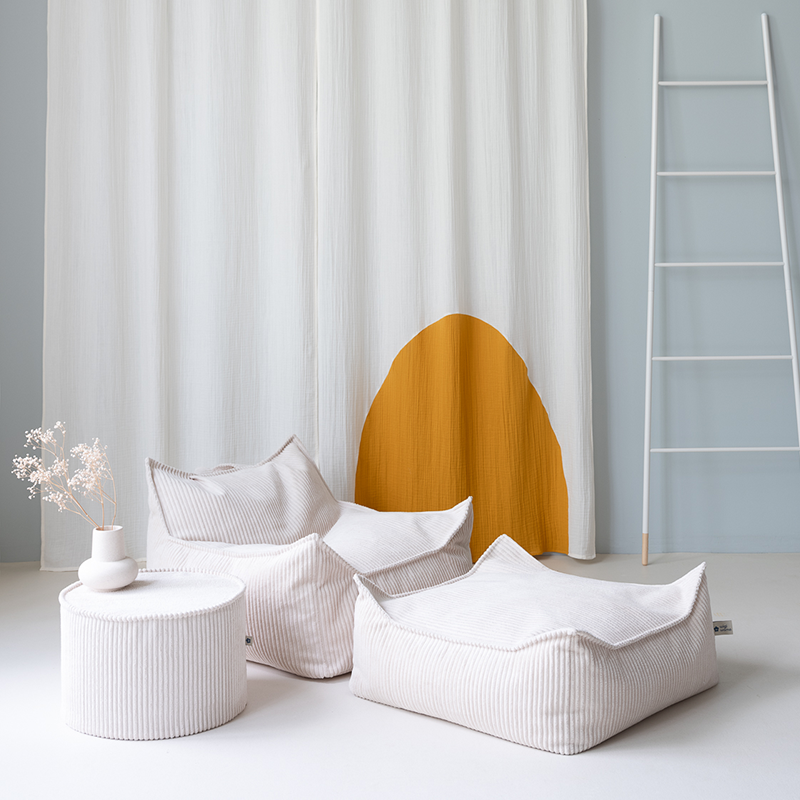 Wigiwama  Quadratischer Ottoman  Marshmallow