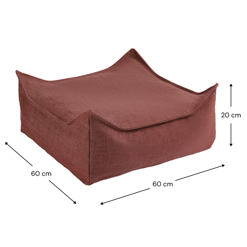 Wigiwama Pouf d'extérieur Pomegranate