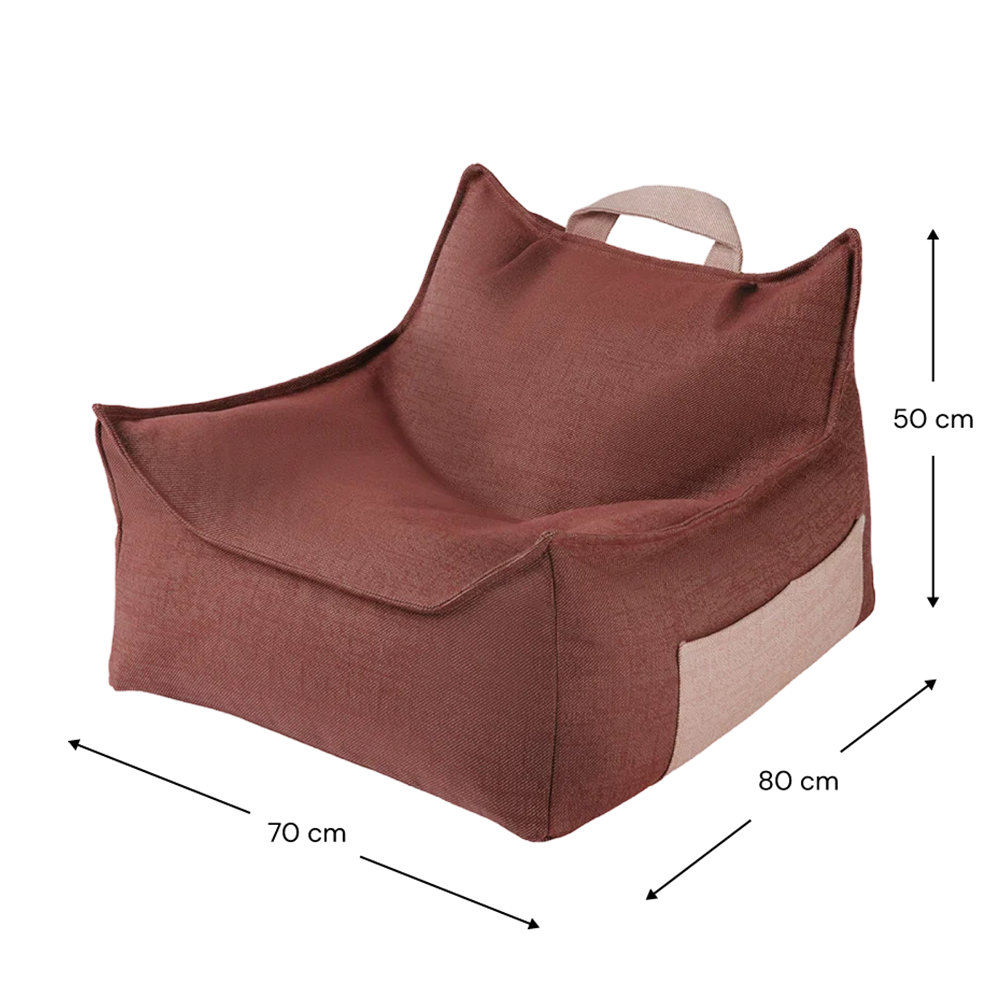 Wigiwama Pouf d'extérieur « Beanbag » Grenade