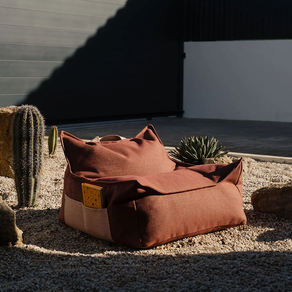 Wigiwama Pouf d'extérieur « Beanbag » Grenade