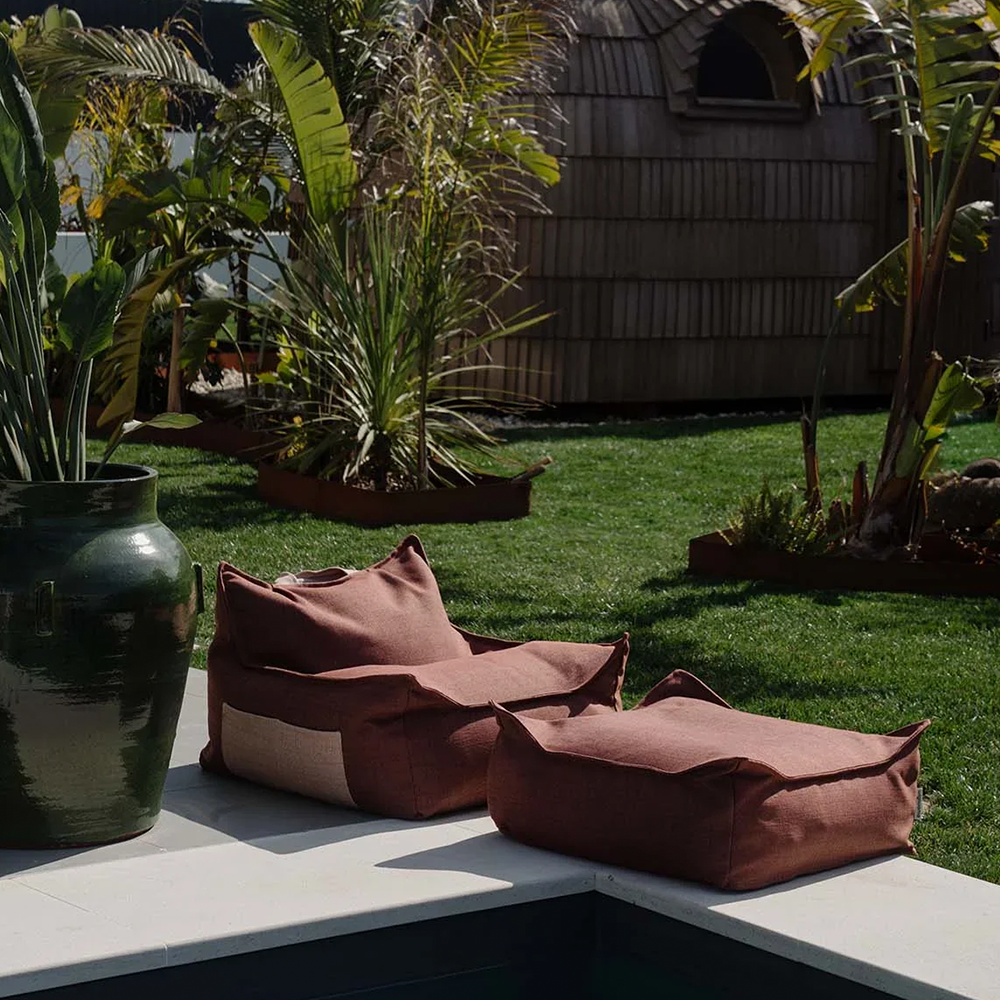 Wigiwama Pouf d'extérieur « Beanbag » Grenade