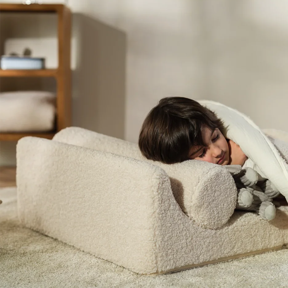 Wigiwama Aufklappbarer Kindersessel  &#39;Flipster&#39;  Cream White