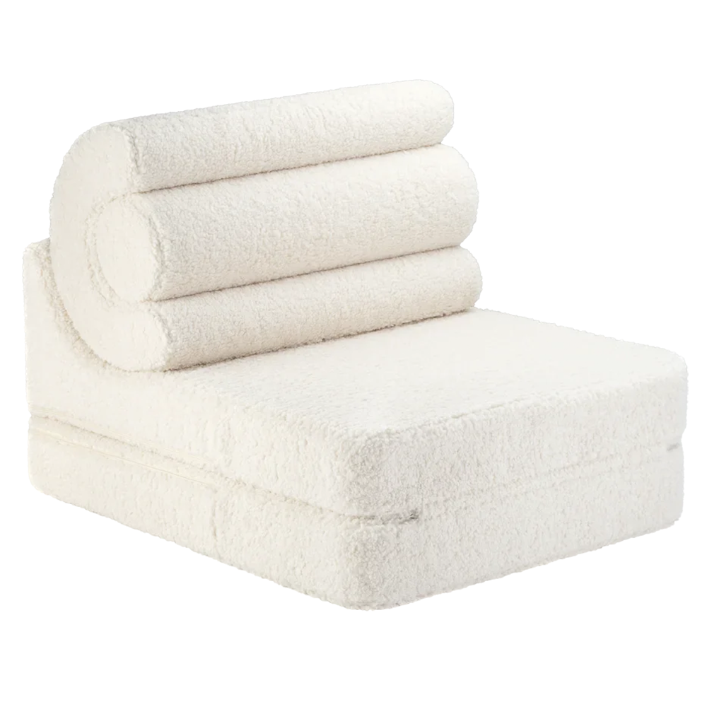 Wigiwama Aufklappbarer Kindersessel  &#39;Flipster&#39;  Cream White