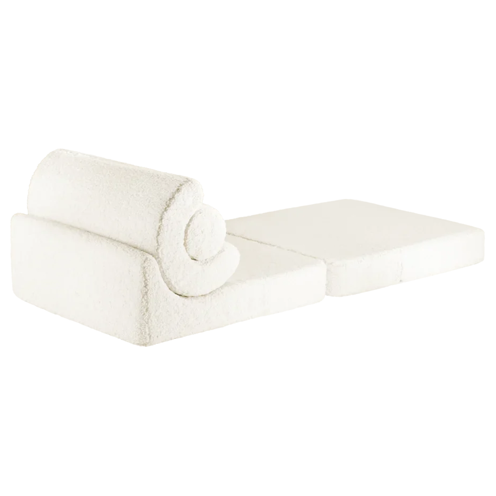 Wigiwama Aufklappbarer Kindersessel  &#39;Flipster&#39;  Cream White