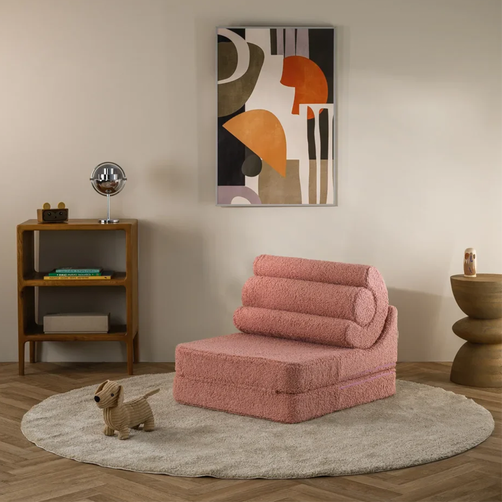 Wigiwama Aufklappbarer Kindersessel  &#39;Flipster&#39; Guava Pink