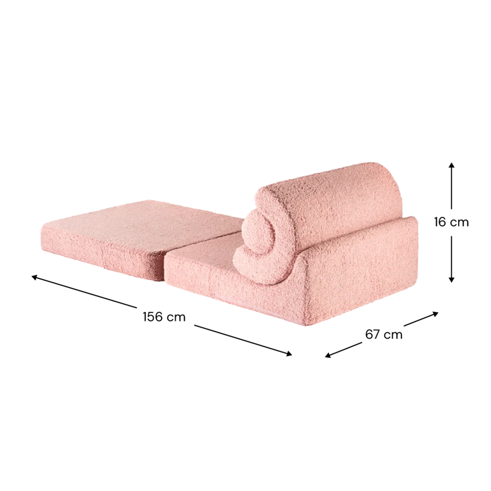 Wigiwama Aufklappbarer Kindersessel  &#39;Flipster&#39; Guava Pink