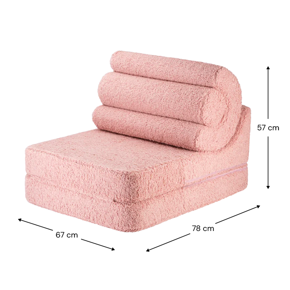 Wigiwama Aufklappbarer Kindersessel  &#39;Flipster&#39; Guava Pink