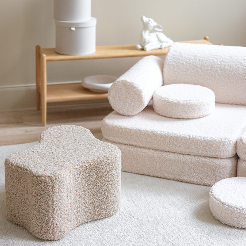 Wigiwama Sofa Teddy Settee Cream White