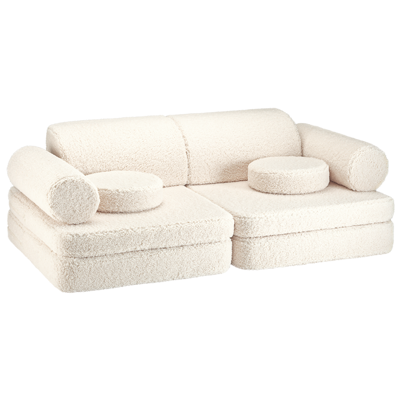 Wigiwama Sofa Teddy Settee Cream White