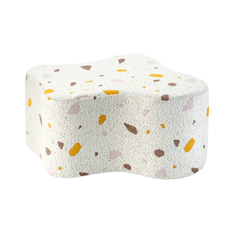 Wigiwama Pouf « Terrazzo Cloud » Marbre