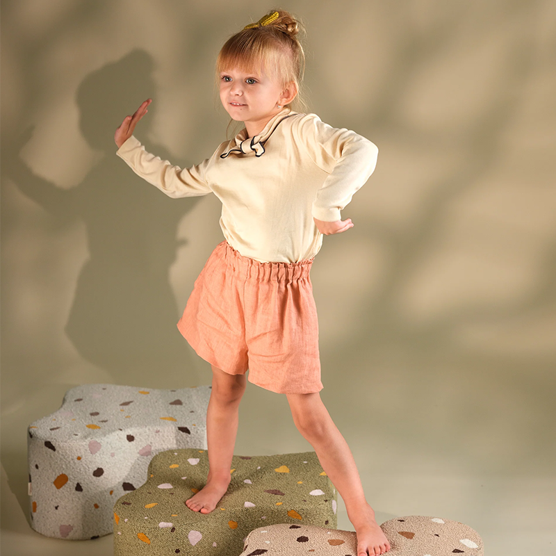 Wigiwama Pouf « Terrazzo Cloud » Marbre