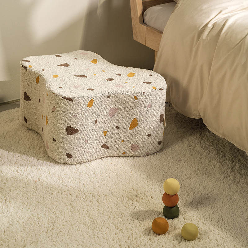 Wigiwama Pouf « Terrazzo Cloud » Marbre