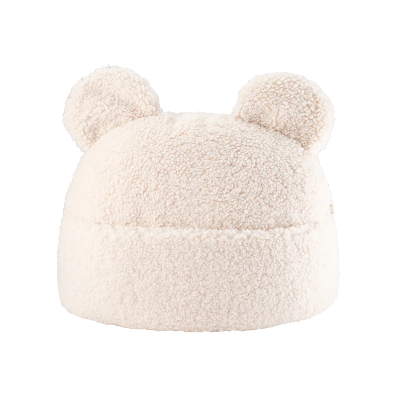 Coussin Wigiwama avec poche 'Teddy' Crème Blanc